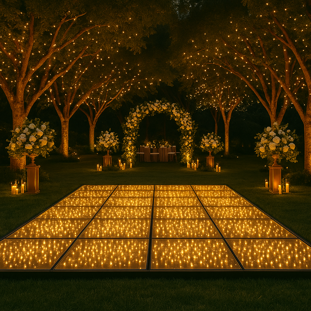Casamento ao ar livre, no campo.